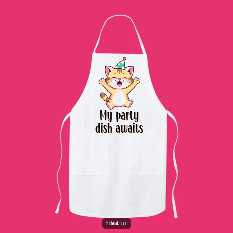 Funny Bobcat Party Apron - Hilarious Kitchen Wear for Festive Chefs