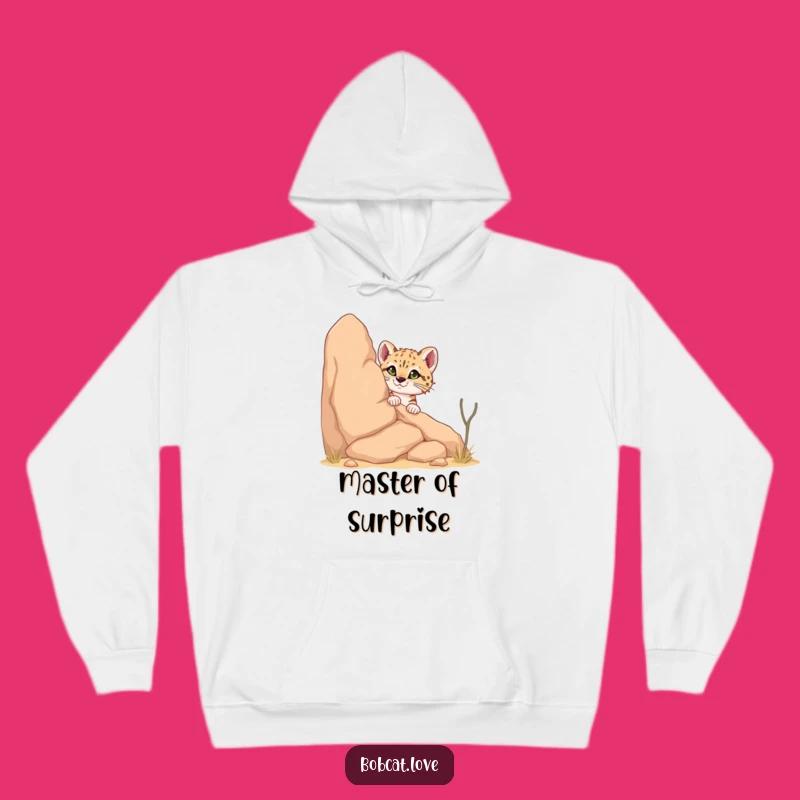 Funny Bobcat Hoodie: Cozy Desert Animal Sweatshirt, Ideal Funny Gift for Curious Souls