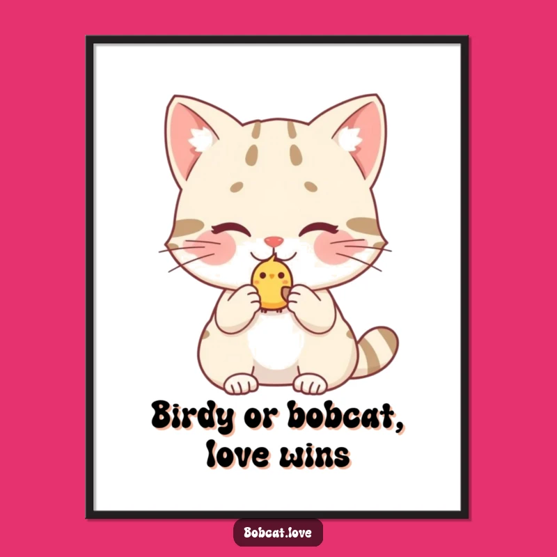 Free Printable Bobcat Wall Art: Blushing Birdy Offer for Sweet Decor