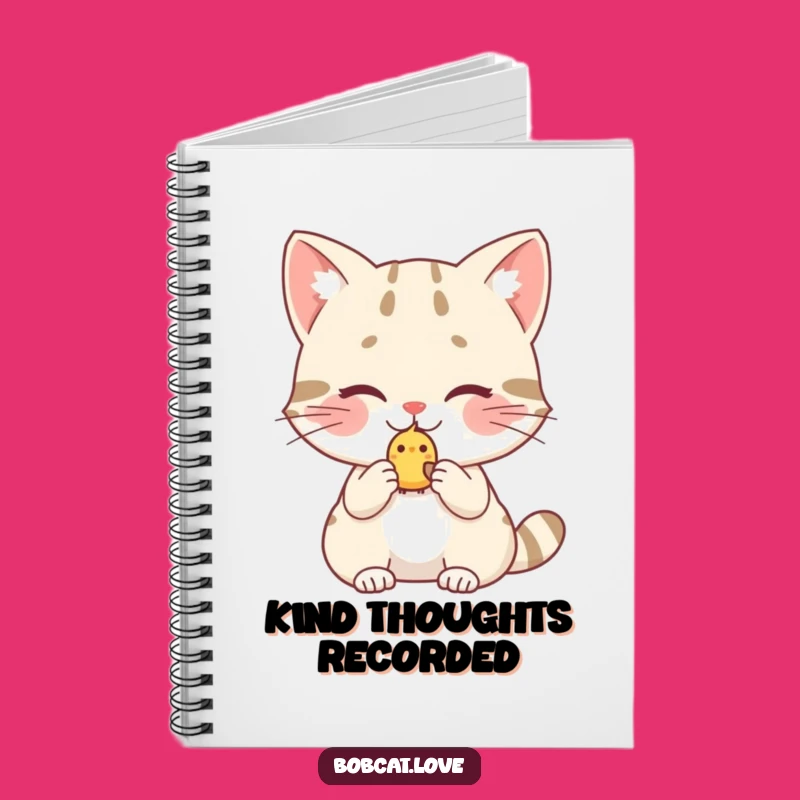 Funny Bobcat Birdy Offering Notebook: Hilarious Journal for Kind Thoughts